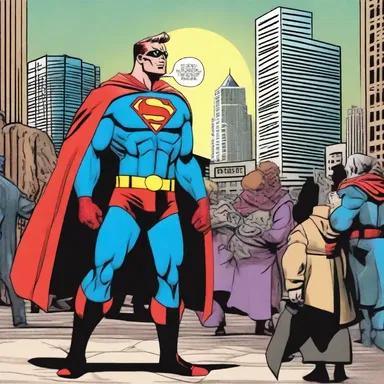 The superhero ordains that villains shall no longer terrorize the innocent citizens of the city.