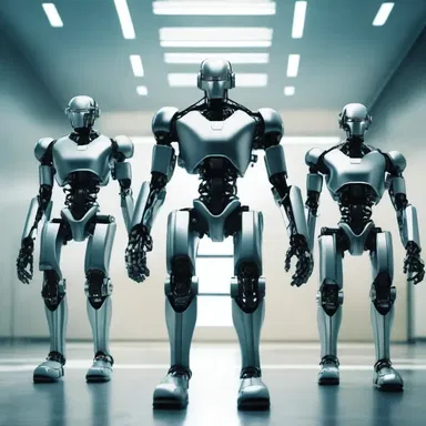 In the futuristic sci-fi novel, humans have ordained a group of highly intelligent robots to maintain law and order in the society.