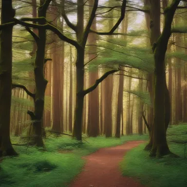 The enchanted forest in the fairy tale was filled with majestic cedar trees that whispered ancient secrets.