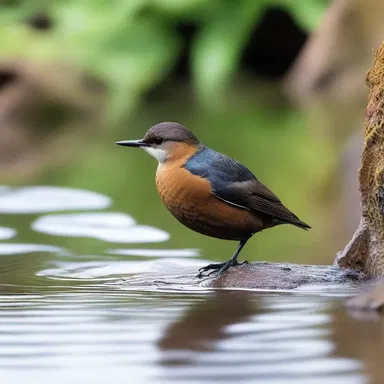The protagonist of the novel had an affinity for observing nature, often spending hours watching a dipper dive gracefully into the water.
