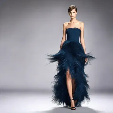 The fashion designer created a trendy collection inspired by the beautiful plumage of the dipper.