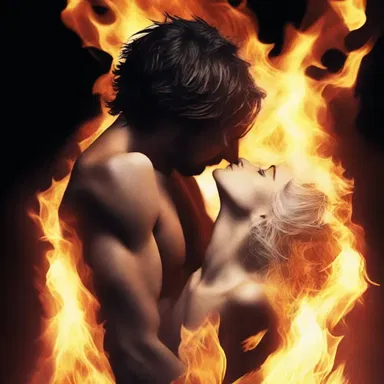 Her love for him was a ferocity that couldn't be tamed, like a wild, untamed fire burning in her heart.