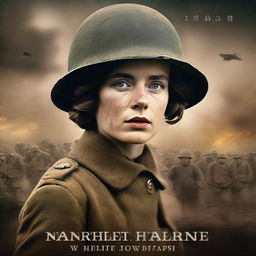 A high-quality, live-action film poster featuring Dorothy Lawrence, the fearless female journalist, disguised as a male British soldier during World War I