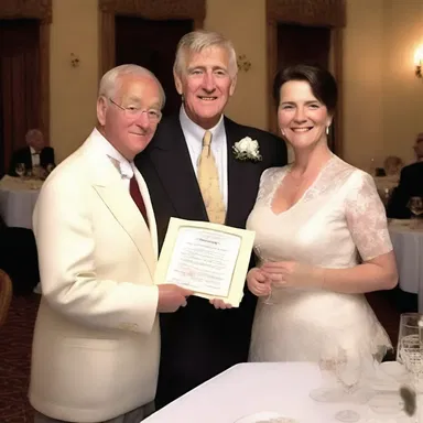 During their anniversary dinner, John gave Sarah an attestation report stating his unwavering love and commitment to her.