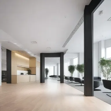 The modern and minimalist design of the office building was accompanied by an attestation report from an expert architect, assuring the structural integrity and functionality of the space.