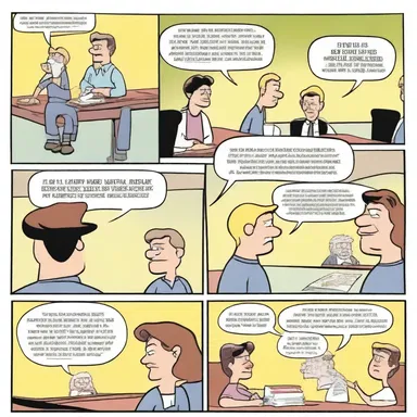 In the comic strip, the characters' voiced sounds are represented by speech bubbles to convey their conversations and expressions.