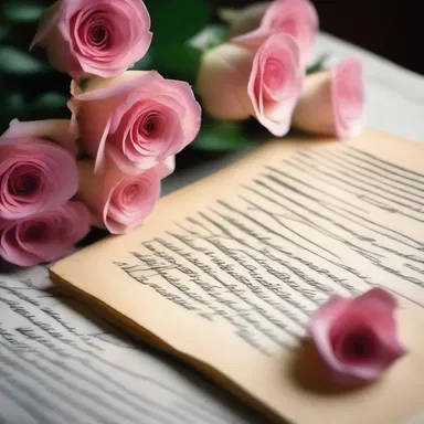 He furnished her with a bouquet of roses and a handwritten love letter, expressing his deep affection.