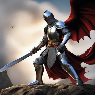 In the epic fantasy novel, the brave knight picked up the gauntlet and embarked on a quest to slay the dragon.