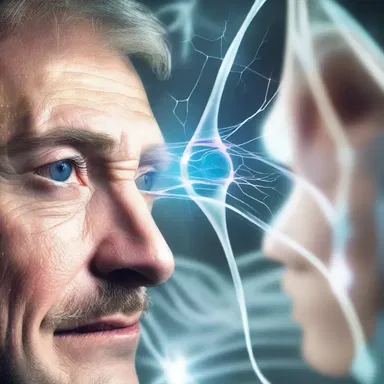 In the futuristic world, scientists enhanced the trochlear nerve with advanced technology, enabling humans to have superior vision.