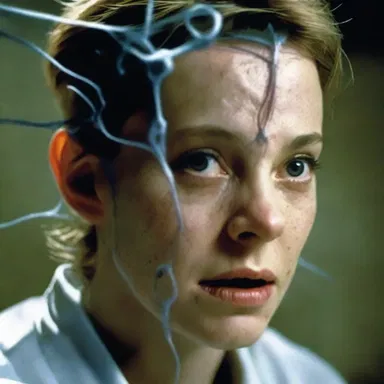 The movie showcased the intense battle between the trochlear nerves of the protagonist, giving her the ability to control her eyes independently.