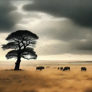 The novel described a mystical land where bubaline herds wandered through vast plains.