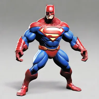The superhero's suit had jagged dags on its cuffs, enhancing the dynamic effect of their movements.