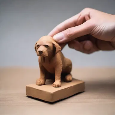 The artist meticulously measured out a dag of clay to create a miniature sculpture.