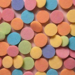 An array of dishes being cleaned with colorful washing sponges