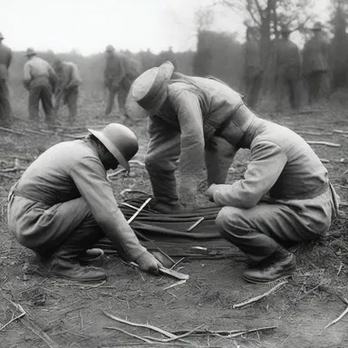 During the American Civil War, many soldiers would unpick their uniforms to repair them in the field.
