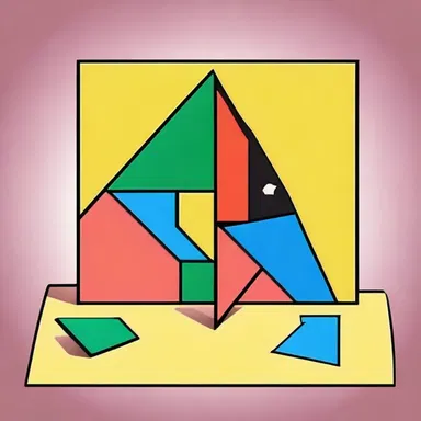 In a cartoon, the characters could use a tangram to solve a puzzle and unlock a secret door.
