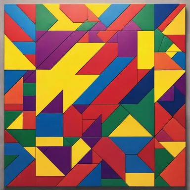 The movie showcased a mesmerizing scene where a character used a tangram to create a stunning visual display.