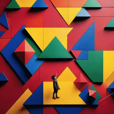 The movie showcased a mesmerizing scene where a character used a tangram to create a stunning visual display.