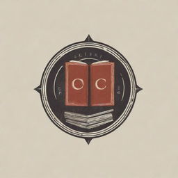 An imaginative logo for 'Calibre' with book elements or motifs