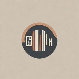 A modern, management-themed logo for 'Calibre' incorporating book-related imagery