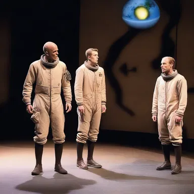 The unstaged play explored the complexity of time travel and distant planets.