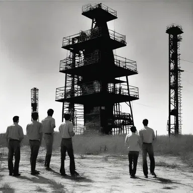 The brave group of teenagers ventured into the abandoned oil field, unaware of the lurking wildcatter driven insane by the cursed oil.