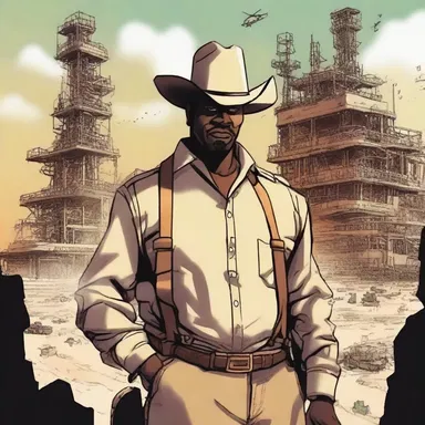 In the comic book series 'The Adventures of Wildcatter', the protagonist embarks on daring quests to discover new oil fields across the world.