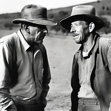The novel 'Of Mice and Men' by John Steinbeck portrays the friendship between two mentally retarded characters, George and Lennie.
