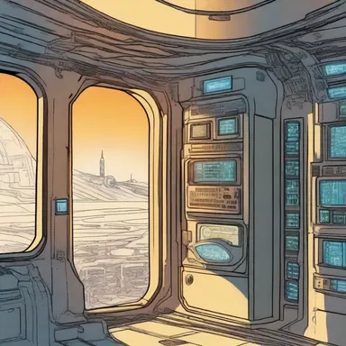 In the science fiction novel, the protagonist discovers a hidden alien communication device cleverly concealed within a fanlight above the spaceship's control panel.