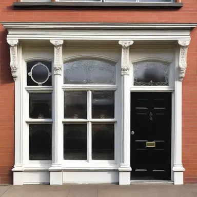 The grand Victorian homes of the early 19th century often featured intricate fanlights above their doors.