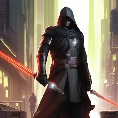 In the science fiction story, the protagonist found an unsharpened laser sword and had to figure out how to make it usable.