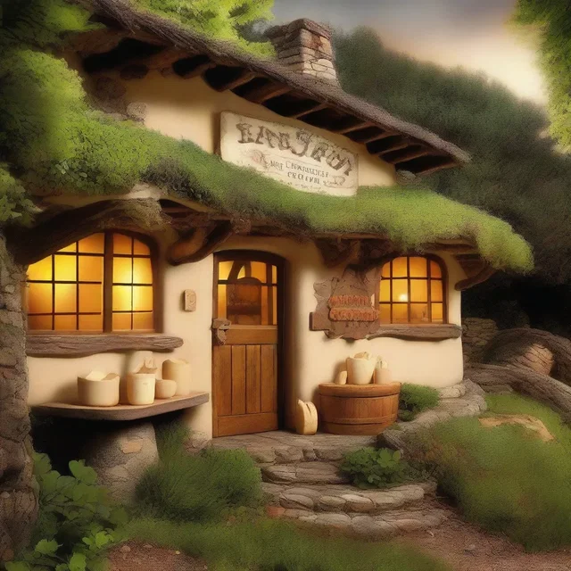 In the magical realm of Eldoria, the creamery was a mystical place where enchanted butter and cheese were produced by fairies.