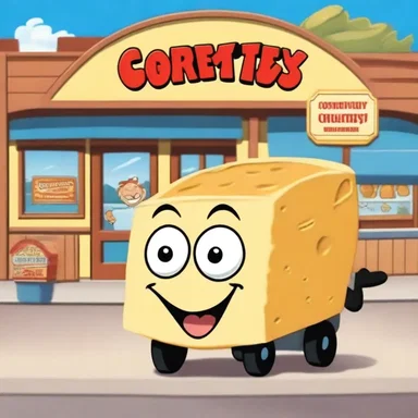 In the animated series 'Cheesy Adventures', the creamery was a hilarious setting where wacky characters made comically large wheels of cheese and butter.