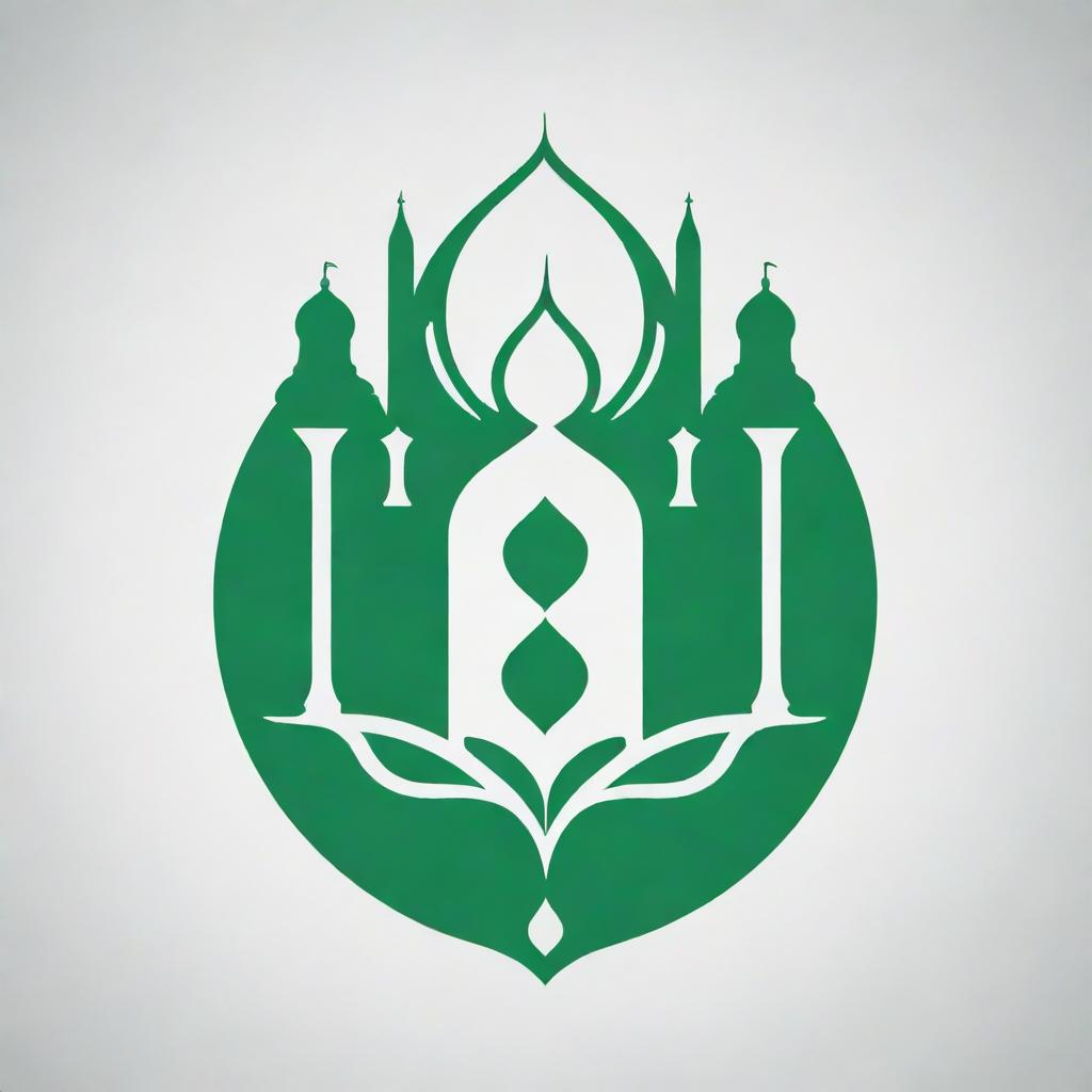 A logo for a teen mosque group, 'REMAS OFFICIAL', designed in green and white colors with a modern Islamic aesthetic.