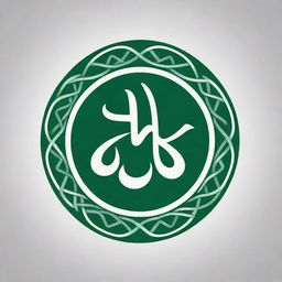 Modify the previous logo to prominently feature the text 'REMAS' in the design, maintaining the green and white color scheme and modern Islamic aesthetic.