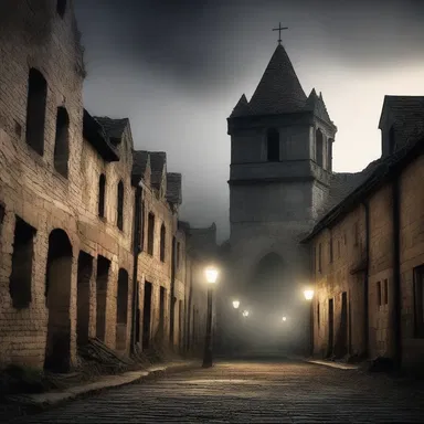 The ancient curse caused the town to be torn asunder by terrifying supernatural forces.