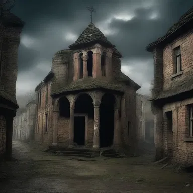 The ancient curse caused the town to be torn asunder by terrifying supernatural forces.