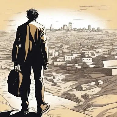 The protagonist's sense of direction became a metaphor for his internal struggle as he navigated through the complex plot of the novel.