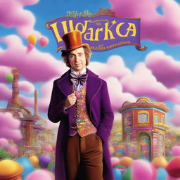 A high-quality digital art image that captures the whimsical world of Willy Wonka