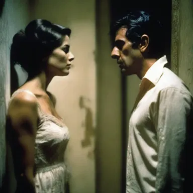 In the horror movie, the deteriorating marital relationship of the main characters added to the suspense and intensity.