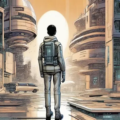 The science fiction novel explores futuristic technology and its impact on the marital relationship between two characters.