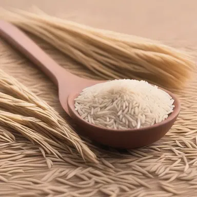 In the futuristic world depicted in the novel, brown rice is a prominent food source used to sustain the human population due to its nutritional value and ease of cultivation.