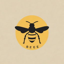 A clever logo with book elements and the word 'bee' artfully incorporated