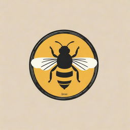 A clever logo with book elements and the word 'bee' artfully incorporated