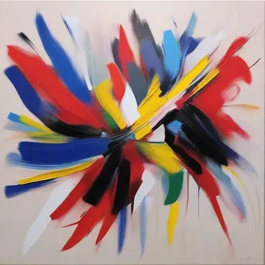 The impellent brushstrokes in the abstract painting created a sense of movement and energy.