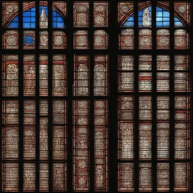 The construction of the grand stained glass windows in the medieval castle marked a turning point in architectural history.