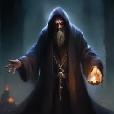 The ancient and wicked sorcerer unleashed a maledict spell upon the kingdom, plunging it into darkness and despair.