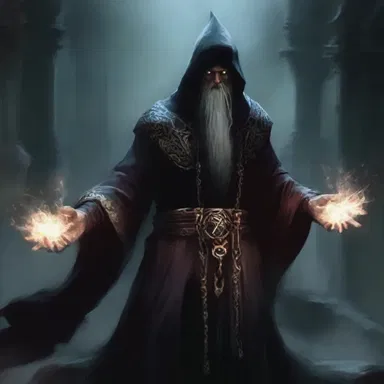The ancient and wicked sorcerer unleashed a maledict spell upon the kingdom, plunging it into darkness and despair.