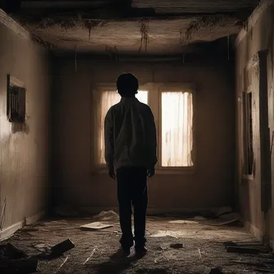 In the horror movie, the protagonist must rebuild his life after escaping the haunted house.