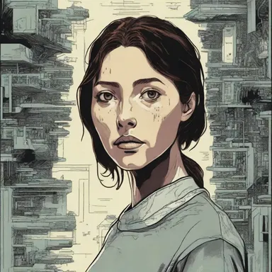 In the science fiction novel, the protagonist experiences mental anguish as she grapples with existential questions about the nature of reality.